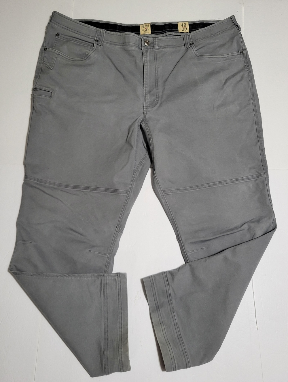 RedHead Men's Straight Work Pants in Gray